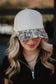 Small Town Girl Trucker Vintage Hat Grad Gift: Pink and Light Pink Stripe
