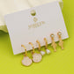 Fish Shell Pearl Marine Trio Earring Set