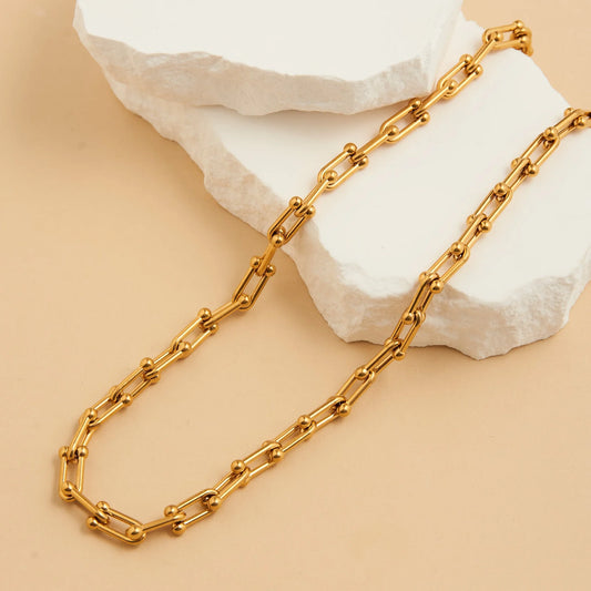 Chunky U-Link Chain Necklace