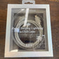 Silver Rhinestone Rapid Charging Lightning to USB Cable