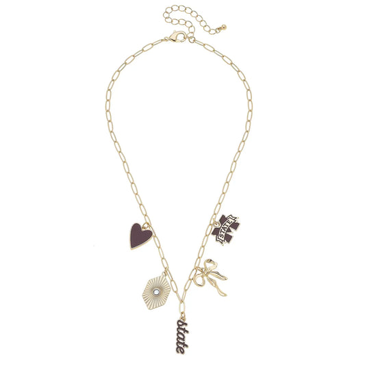 Mississippi State Bulldogs Charm Collector Necklace