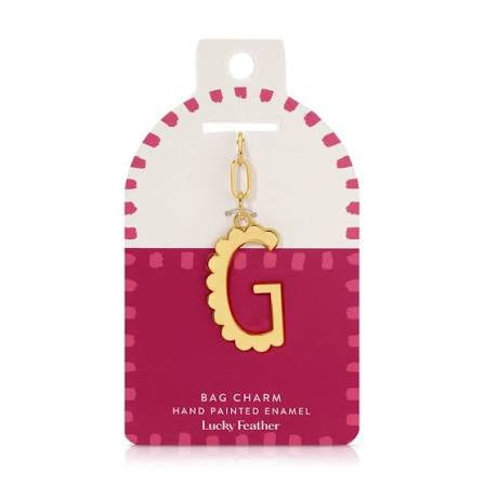 Initial Bag Charm