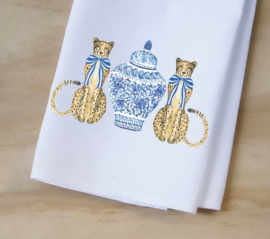 Cheetah Tea Towel