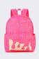 Pink Ice Cream Drip Kids Canvas Backpack