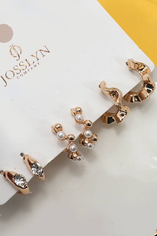 MULTI CLASSIC HOOP TRIO EARRINGS