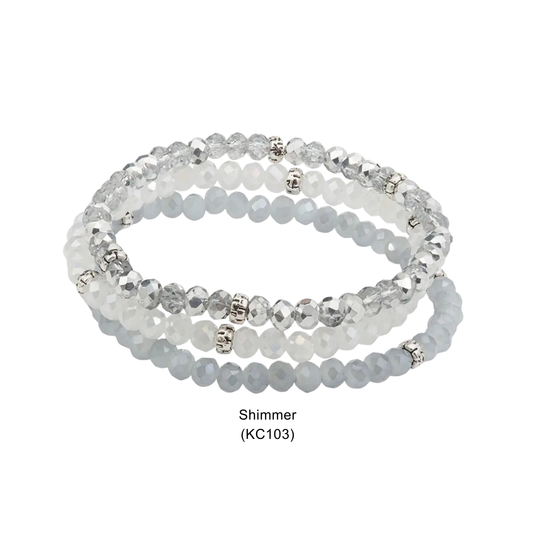 Kids Mini Crystal Stretch Bracelet Set - Shimmer