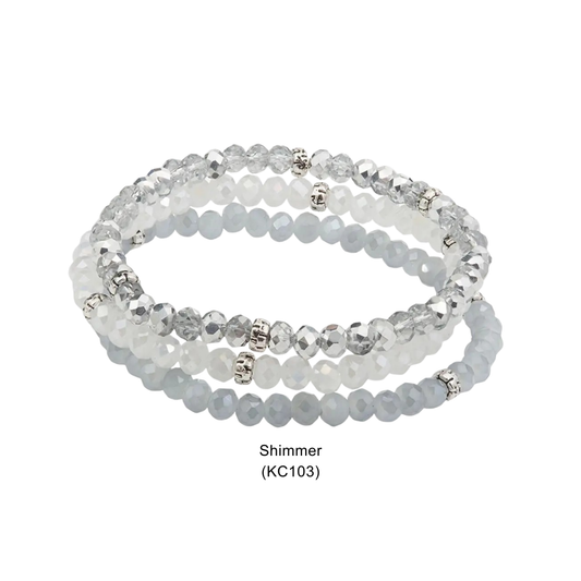 Kids Mini Crystal Stretch Bracelet Set - Shimmer