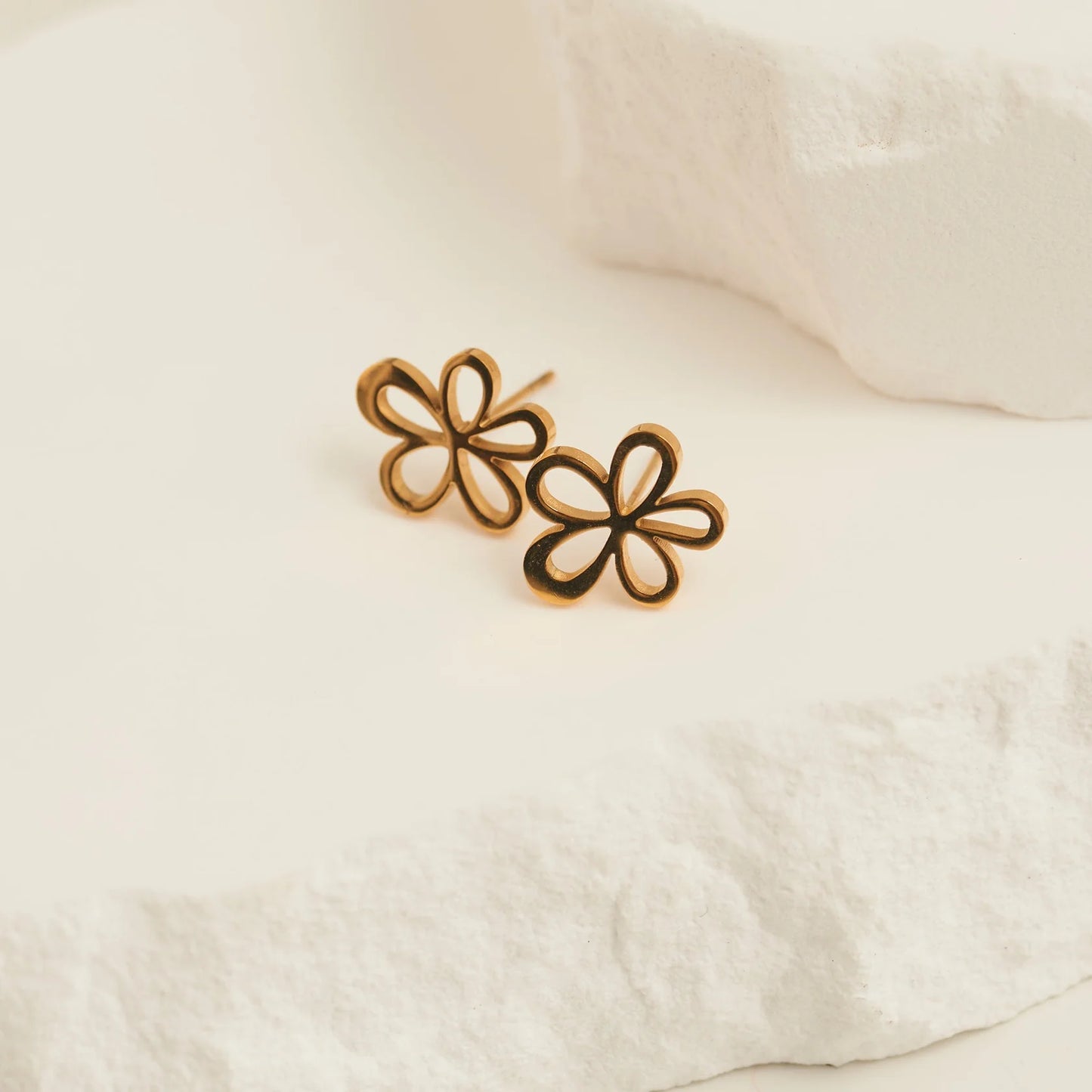 Gold Flower Stud