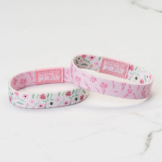 Tap to Pray - Wristband - Meadows White