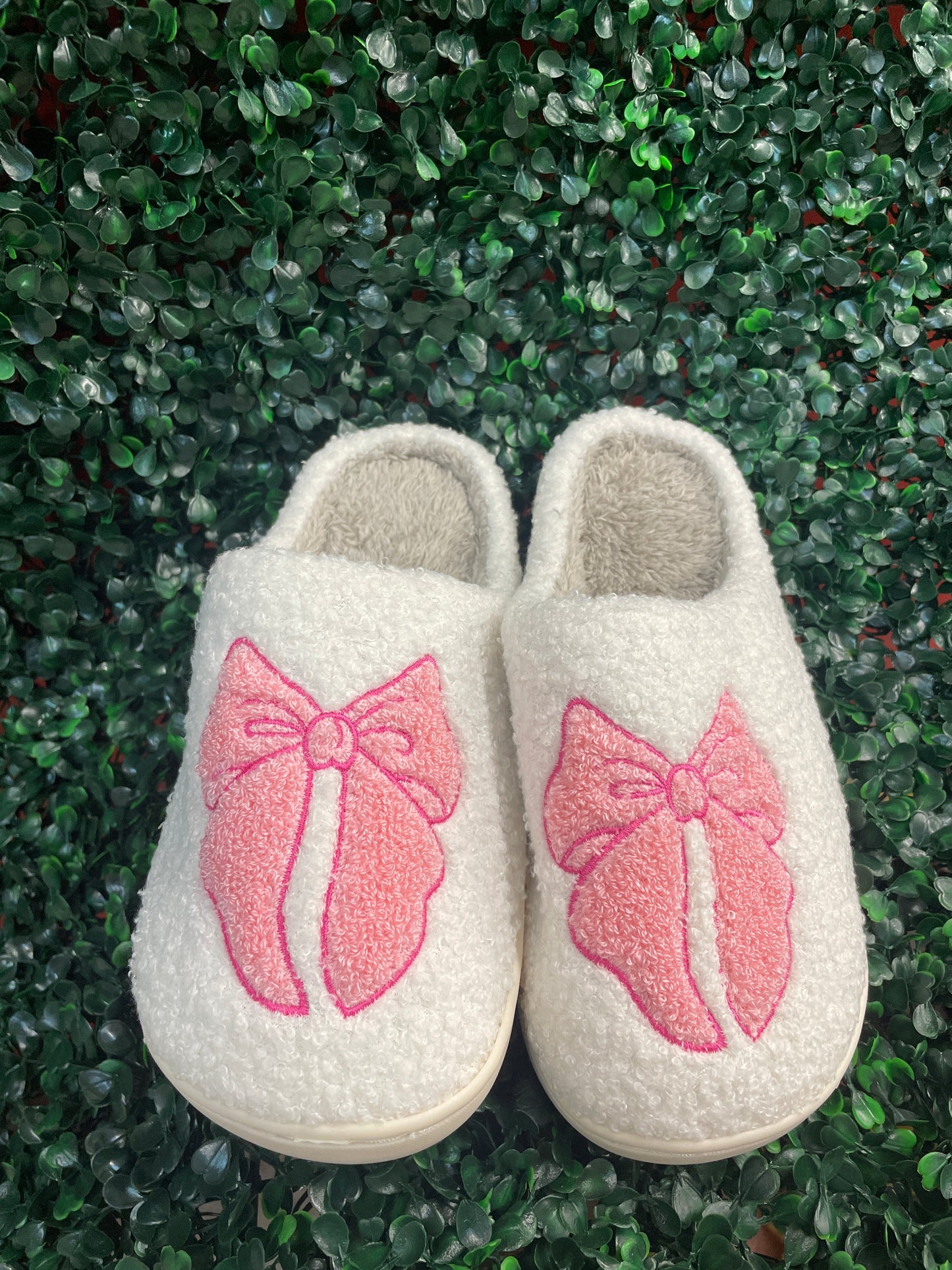 Pink Bow Slipper