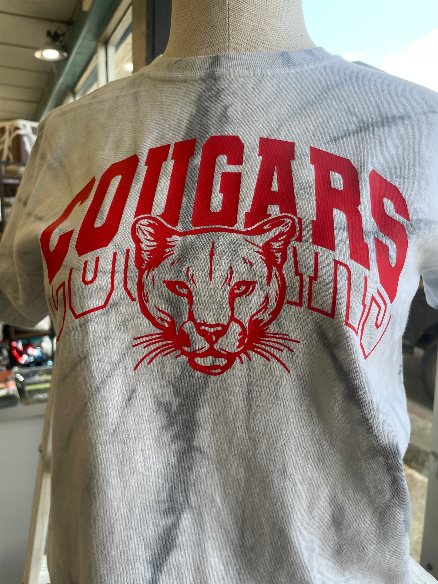 Youth Grey Cougars Tee