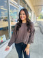 Ash Brown Long Sleeve Top