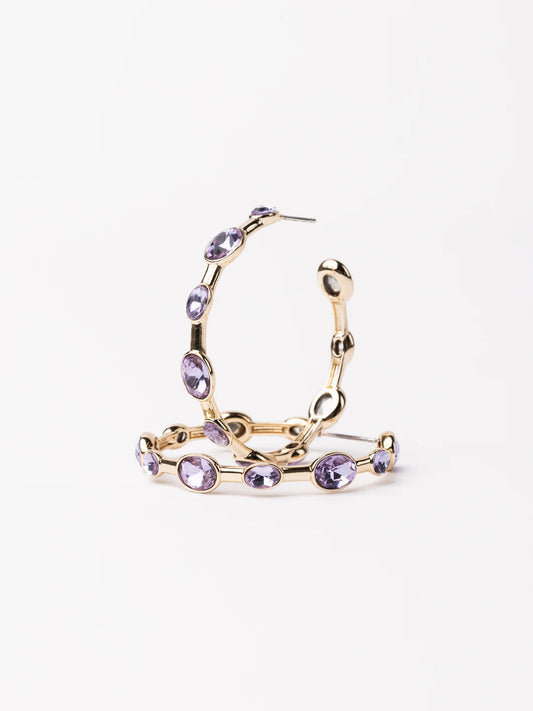 Lavender Power Large Hoop