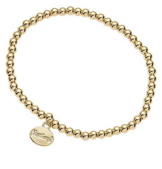4MM Water Resistant Gold Ball Bracelet