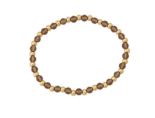 Glass Stone Bead & Water Resistant 4MM Gold Ball