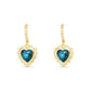 Birthstone Heart Earrings