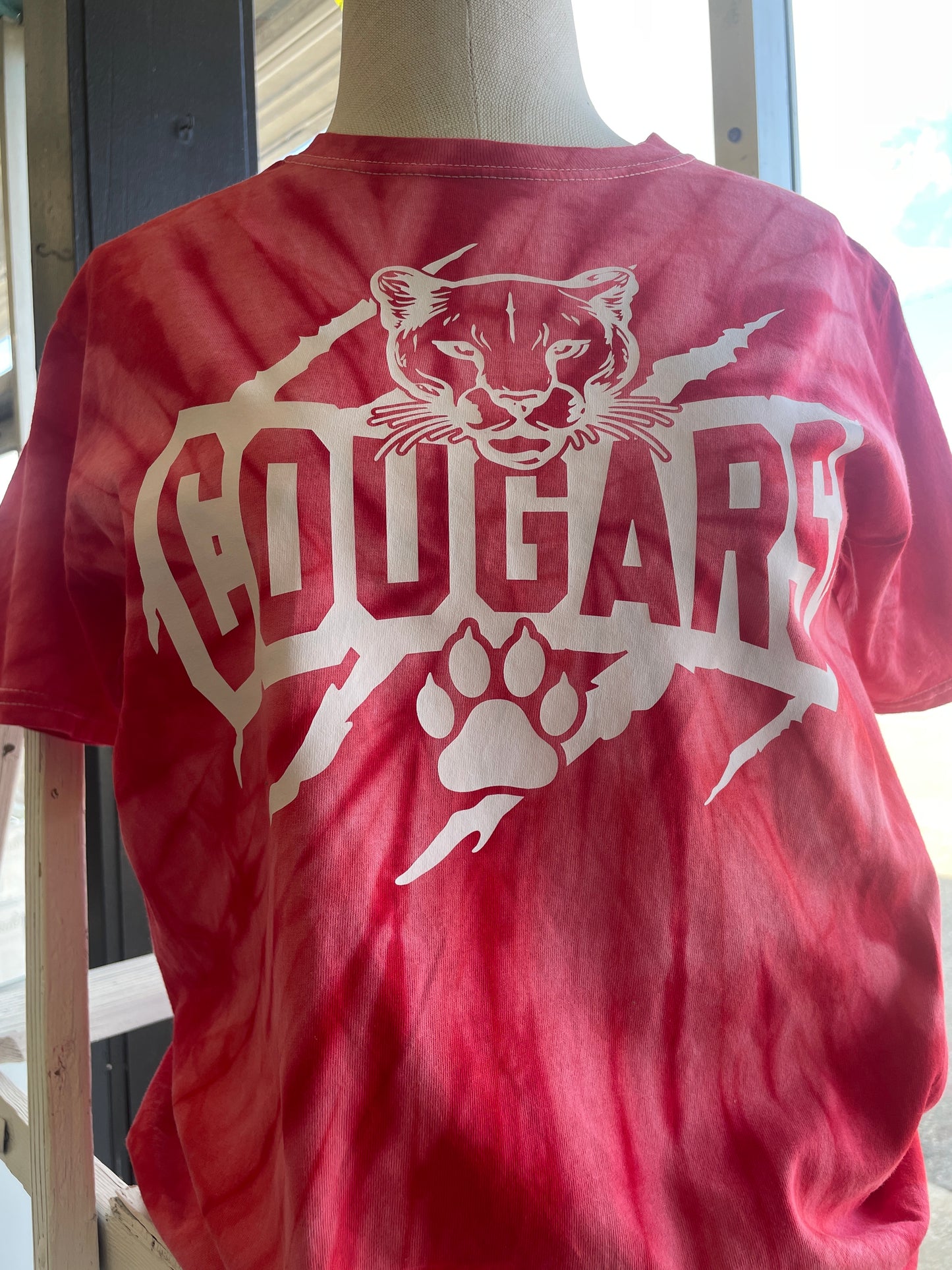 Red Cougar Scratch Tee