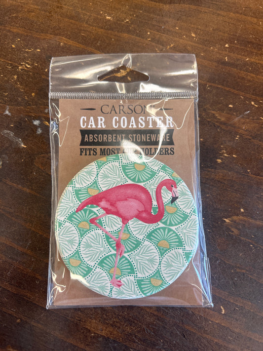 Flamingo - Car Coaster