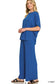 Relaxed Fit Top & Pant Set - Light Navy