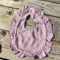 Ruffled Linen Bibs
