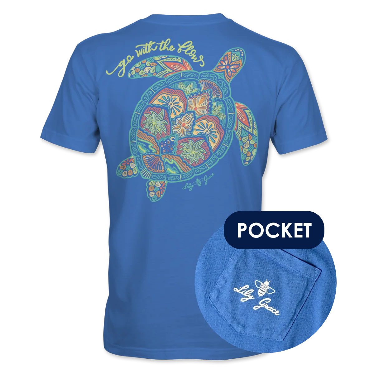 Patterned Turtle Tee