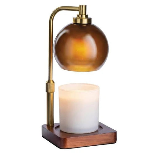 Amber Sphere Candle Warmer Lamp
