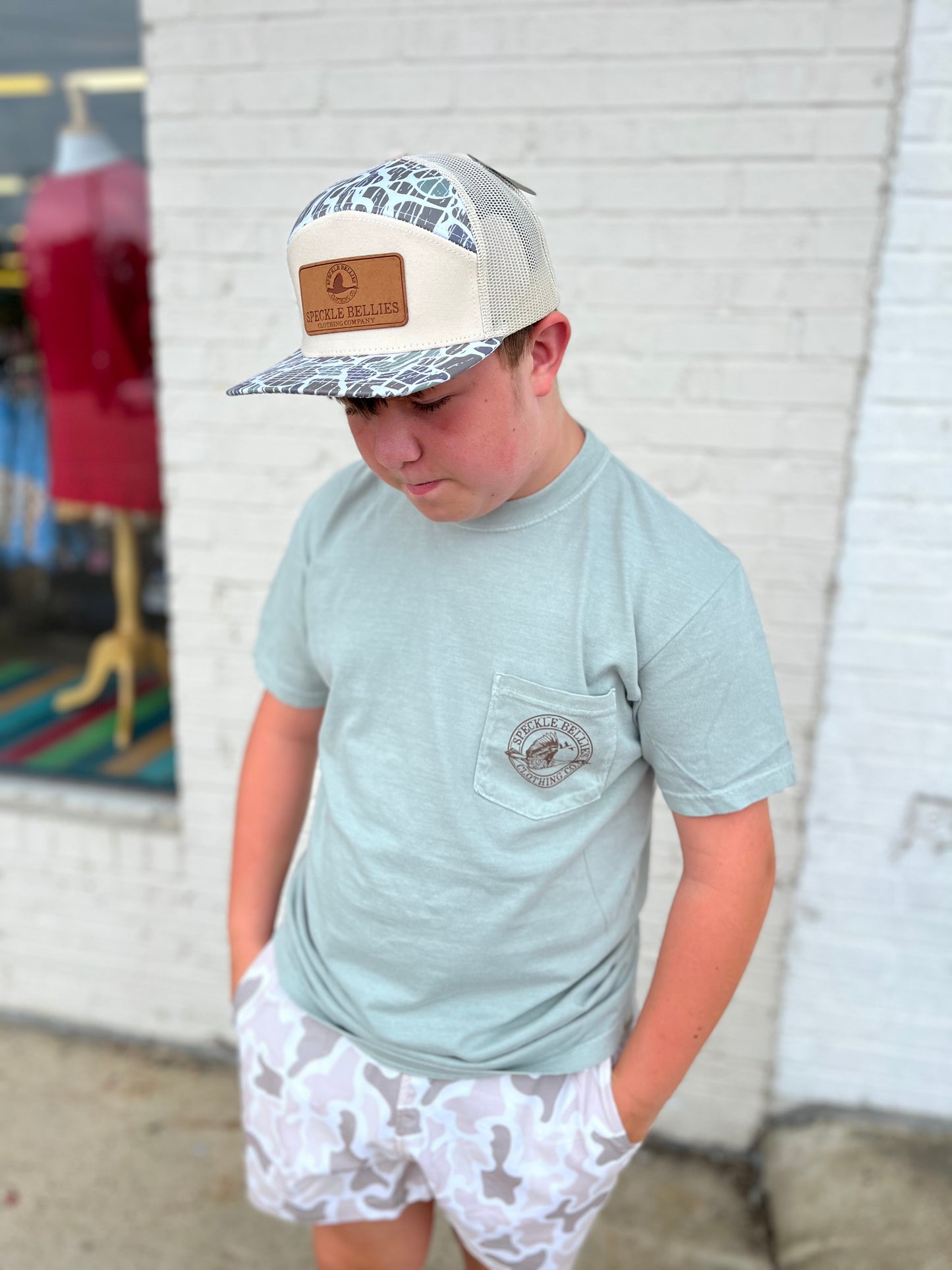 Camo Arch Logo Pocket Tee