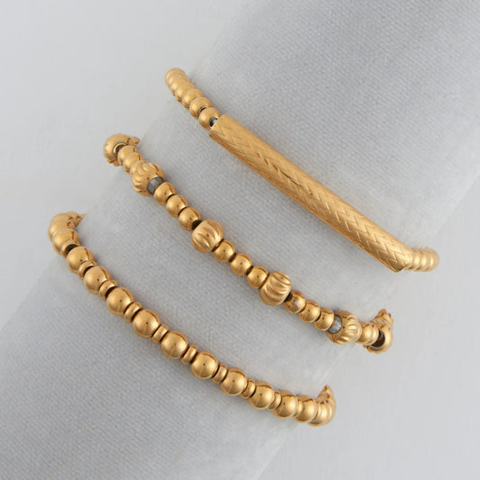 Gold Multi Stretch Bracelet