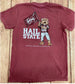 MSU Bully Flag Tee in Brick