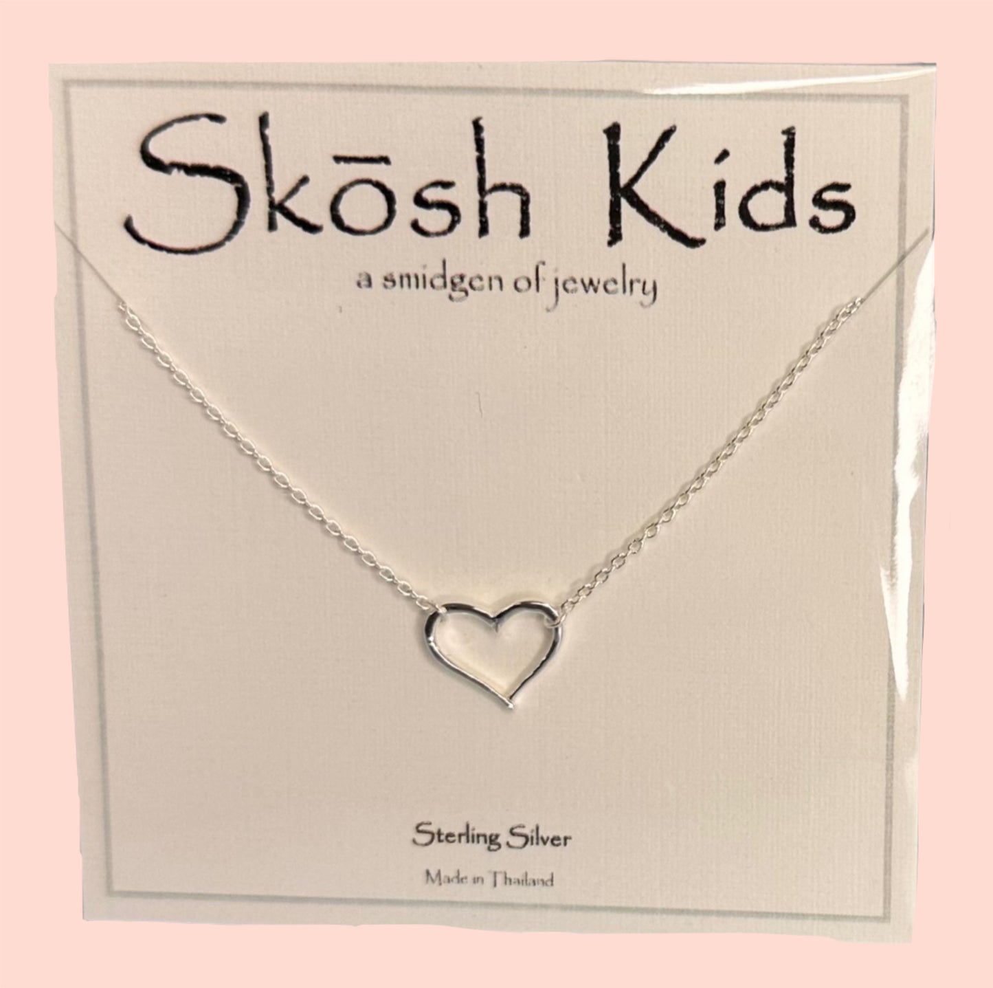 Skosh Kids + Heart Cutout Necklace