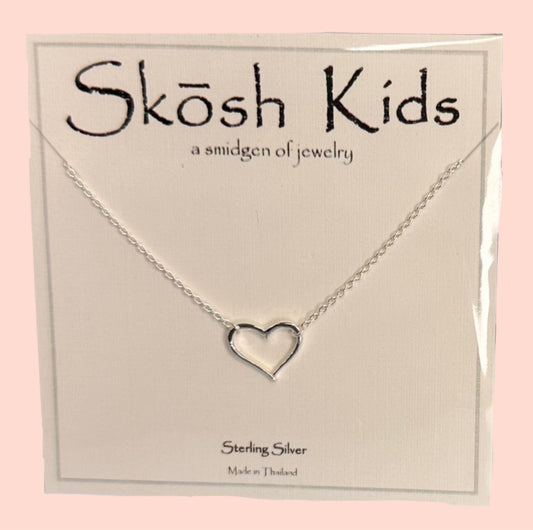 Skosh Kids + Heart Cutout Necklace