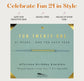 Fun Twenty-One Milestone Birthday Bracelet