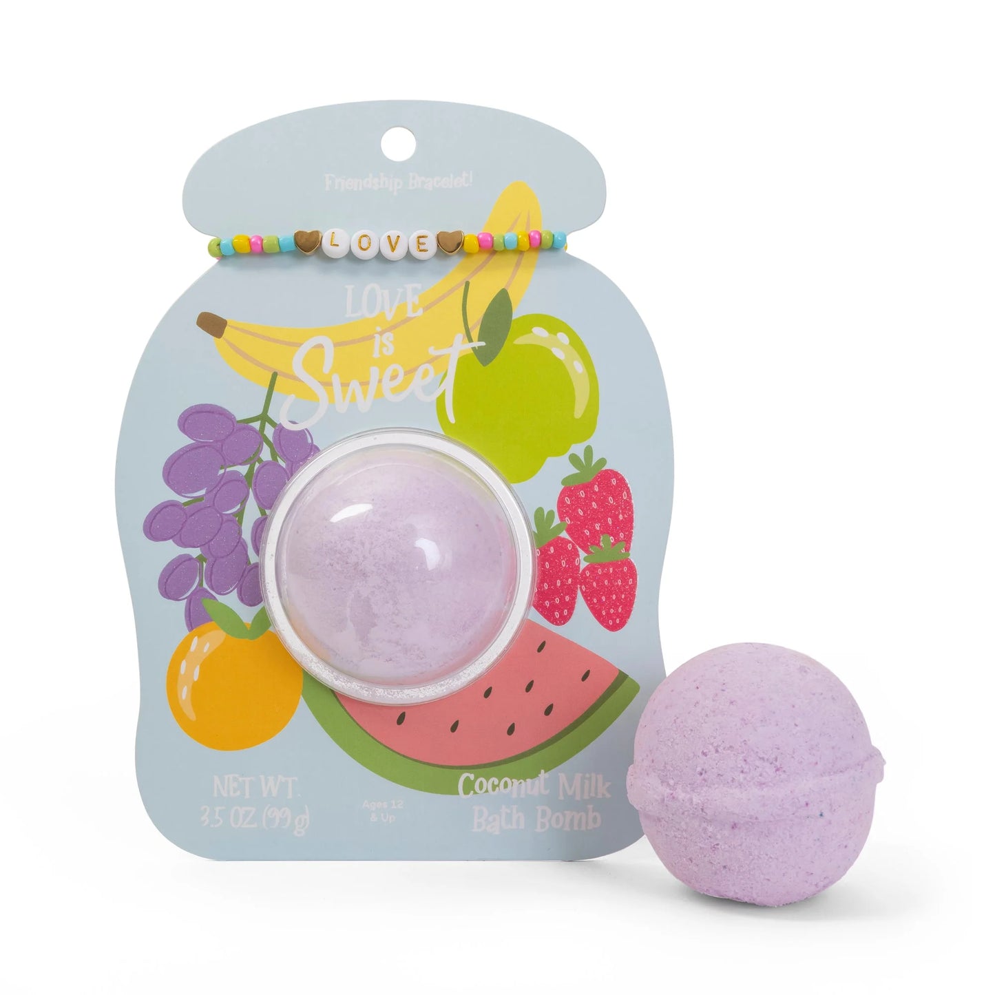 Clamshell Bathbomb + Friendship Bracelet