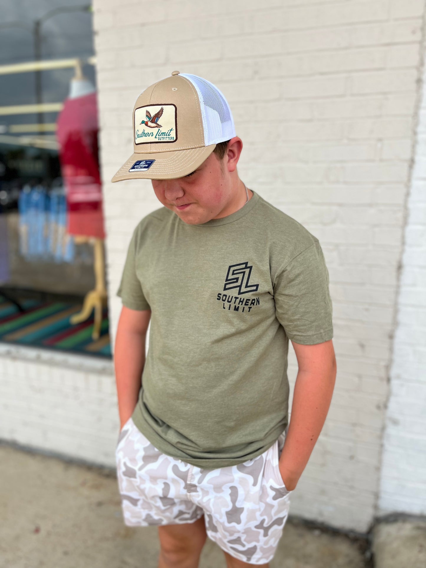 Southern Limit Camo Buck Tee