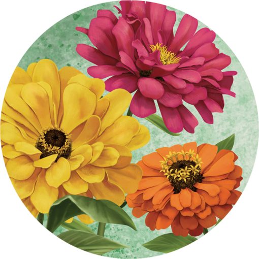 Car Coasters + Nature Zinnias