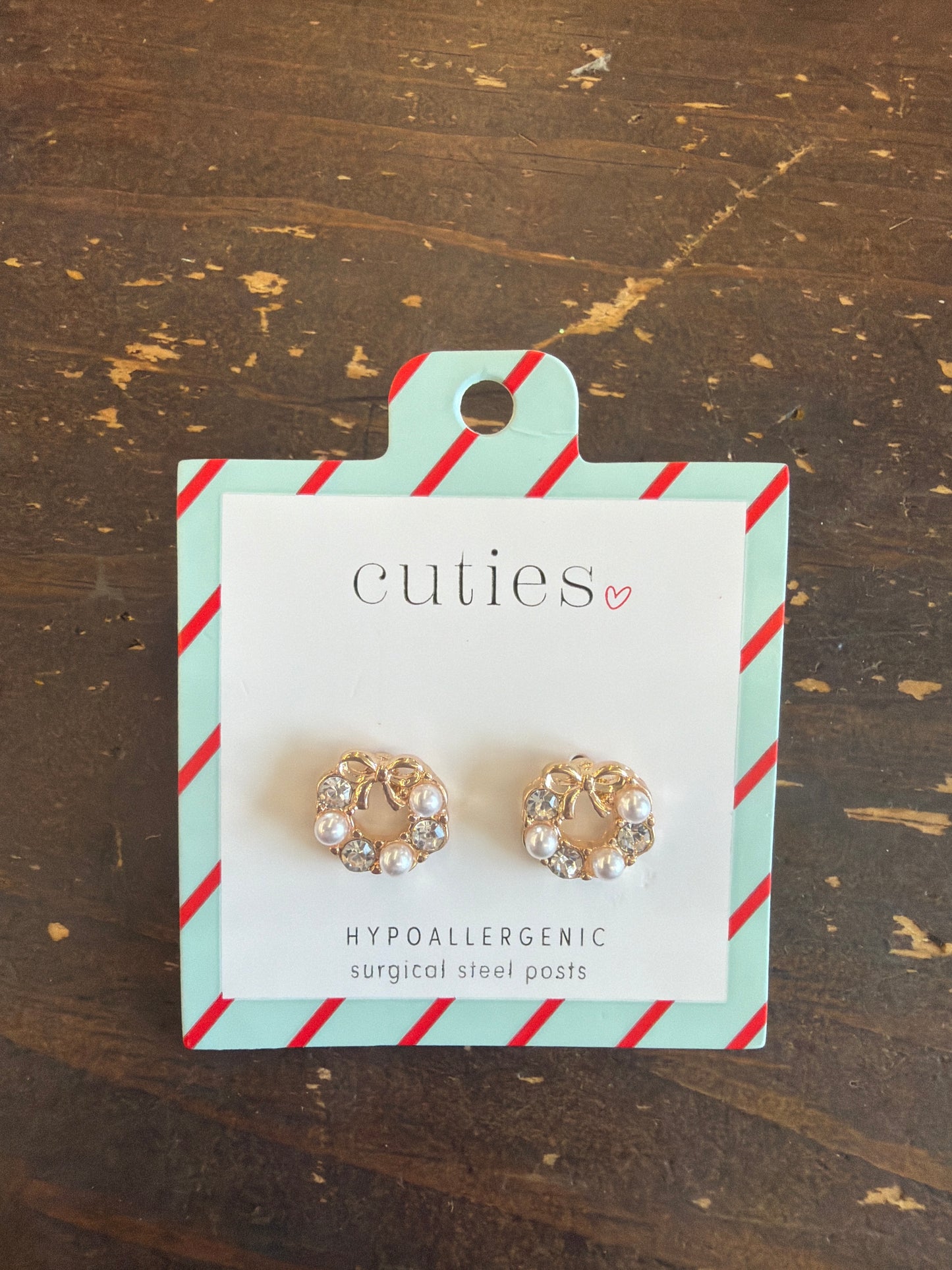 Crystal & Pearl Wreath Earrings