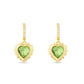 Birthstone Heart Earrings