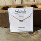 Gold Baguette Birthstone Necklace
