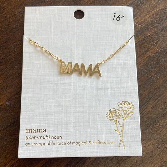 Gold Mama Necklace