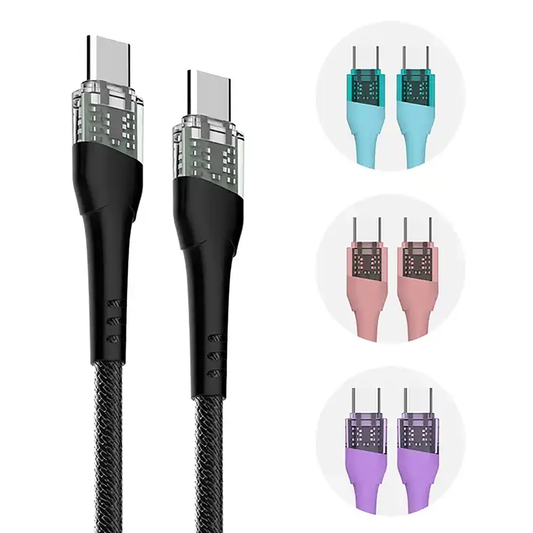3ft Braided Cord USB-C to USB-C Cable
