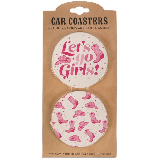 Car Coasters + Let's Go Girls