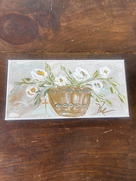 Gold Florals Canvas