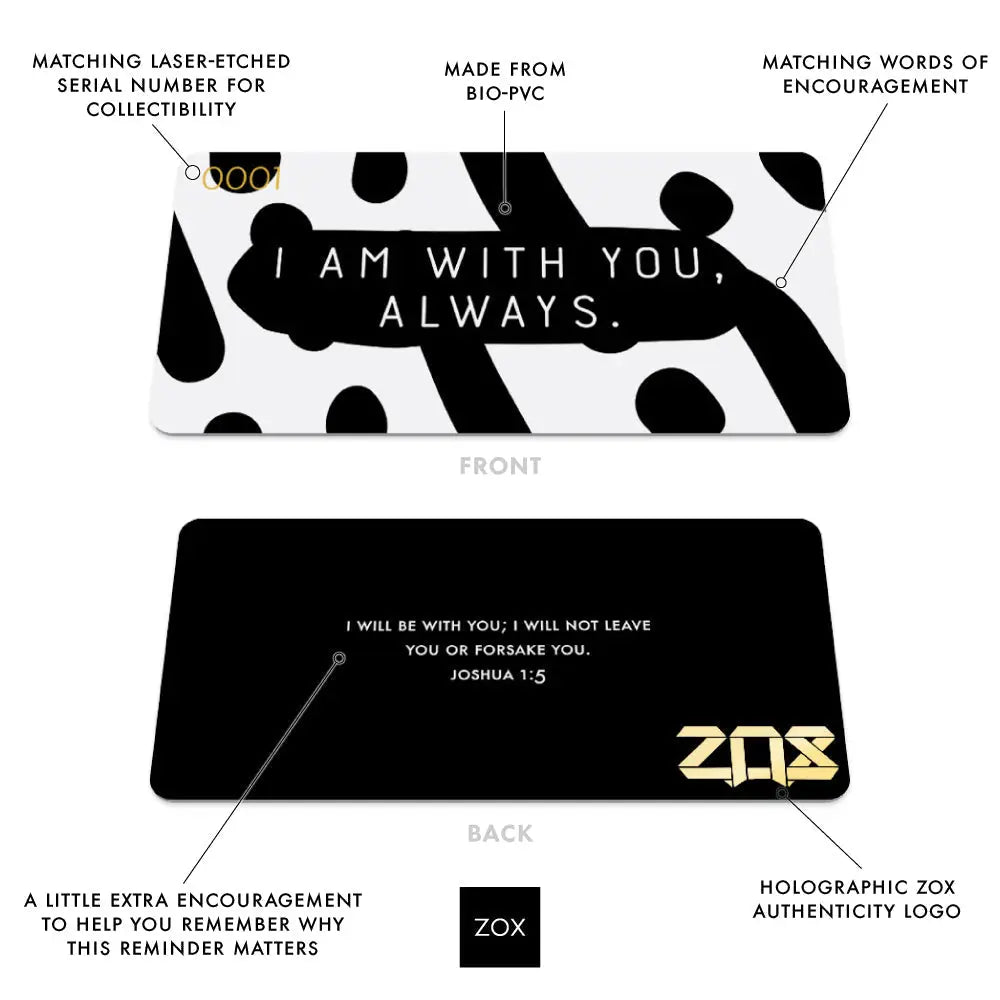 Inspirational Bracelet - I Am With You, Always