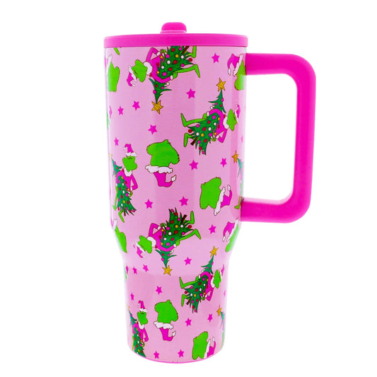 Pink Merry Mischief Tumbler