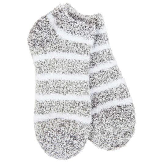 Cozy Low Socks + Heather Grey