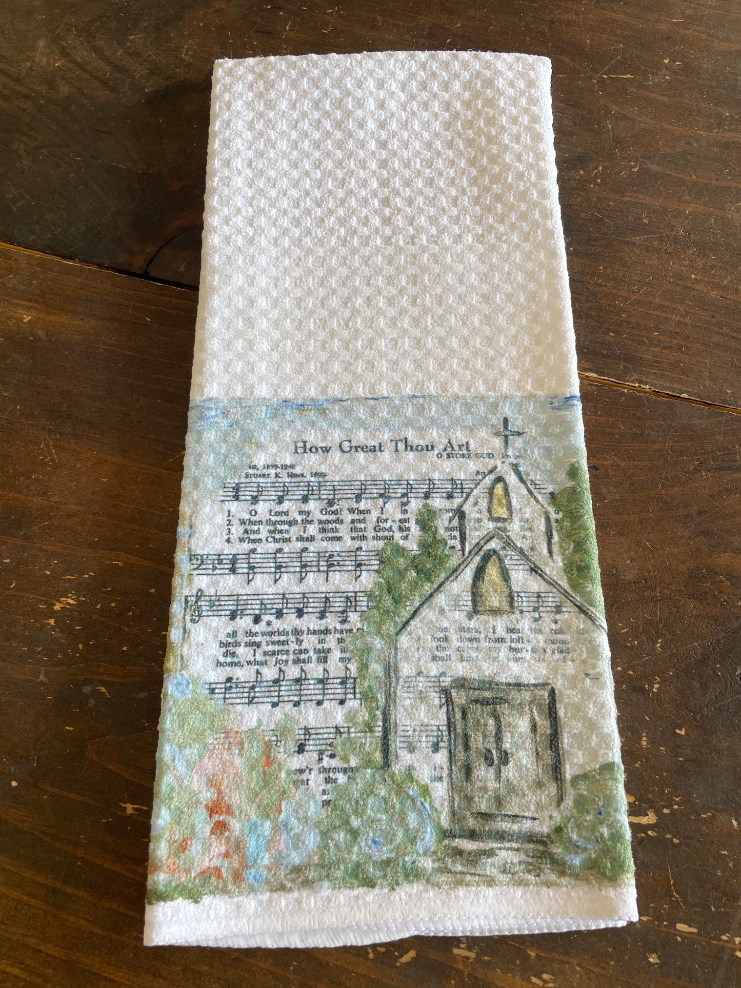 How Great Thou Art Tea Towel