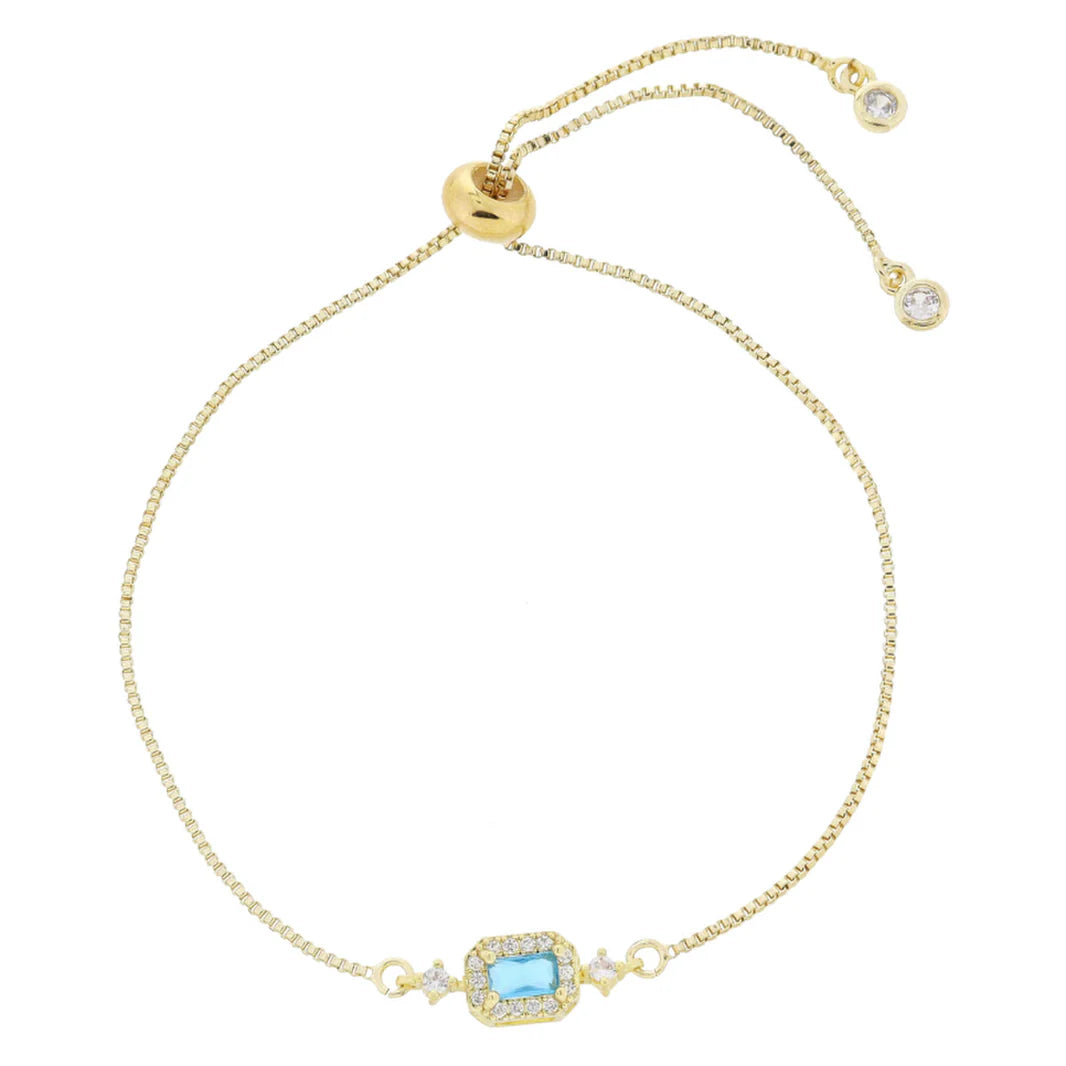 My Month Is Gold 18K Mini Crystal Birthstone Bracelet
