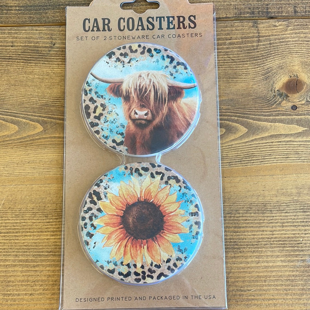 Farm Style Car Coaster Set