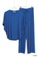 Relaxed Fit Top & Pant Set - Light Navy