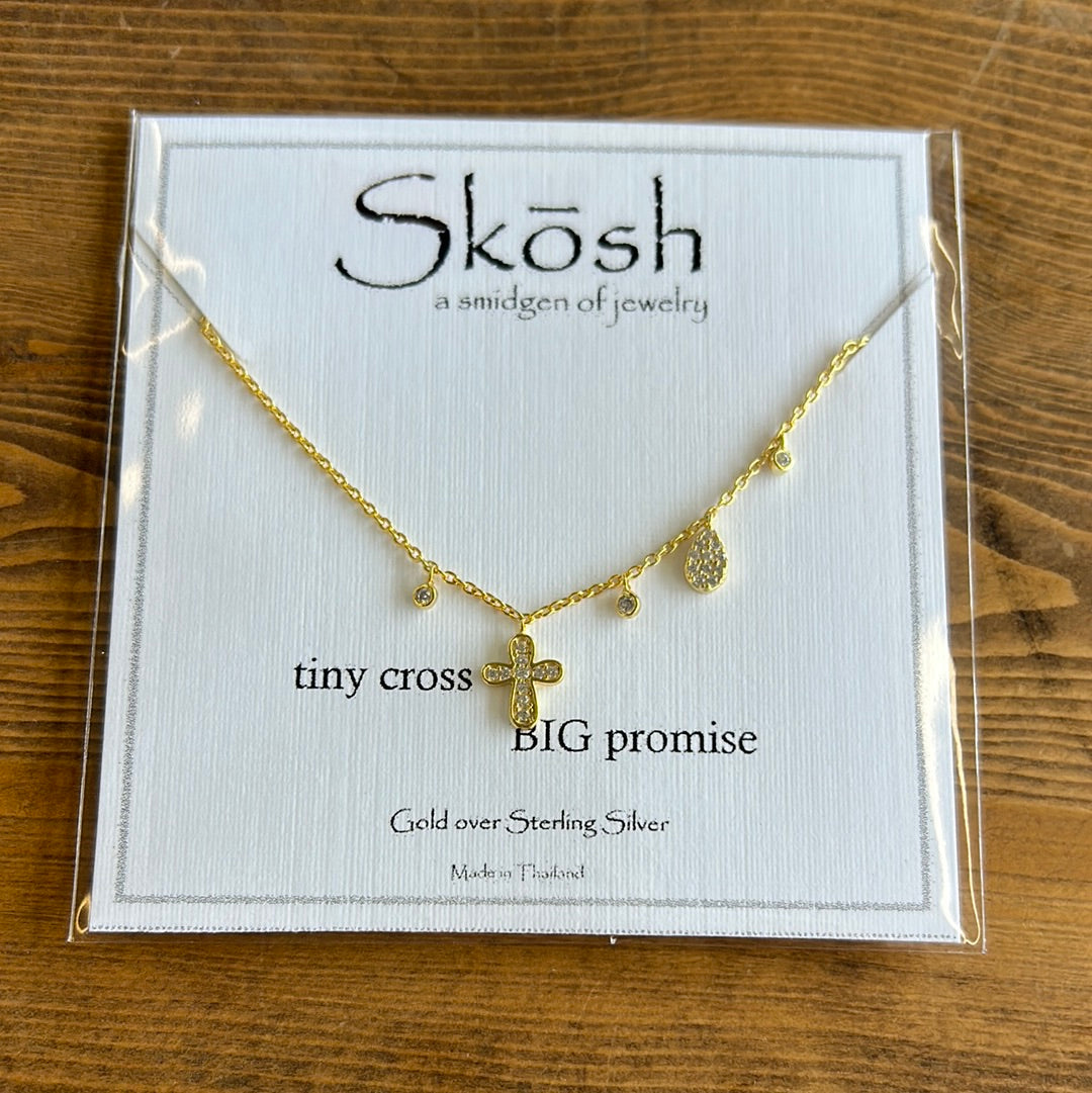 Tiny Cross Big Promise Charms